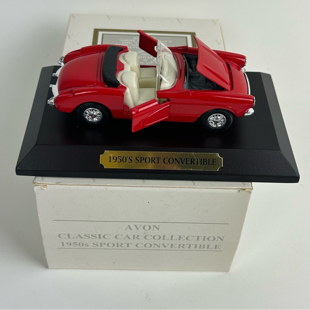 Avon NOS VTG '1996' Classic Car Collection 'Red' 1950s Sport Convertible